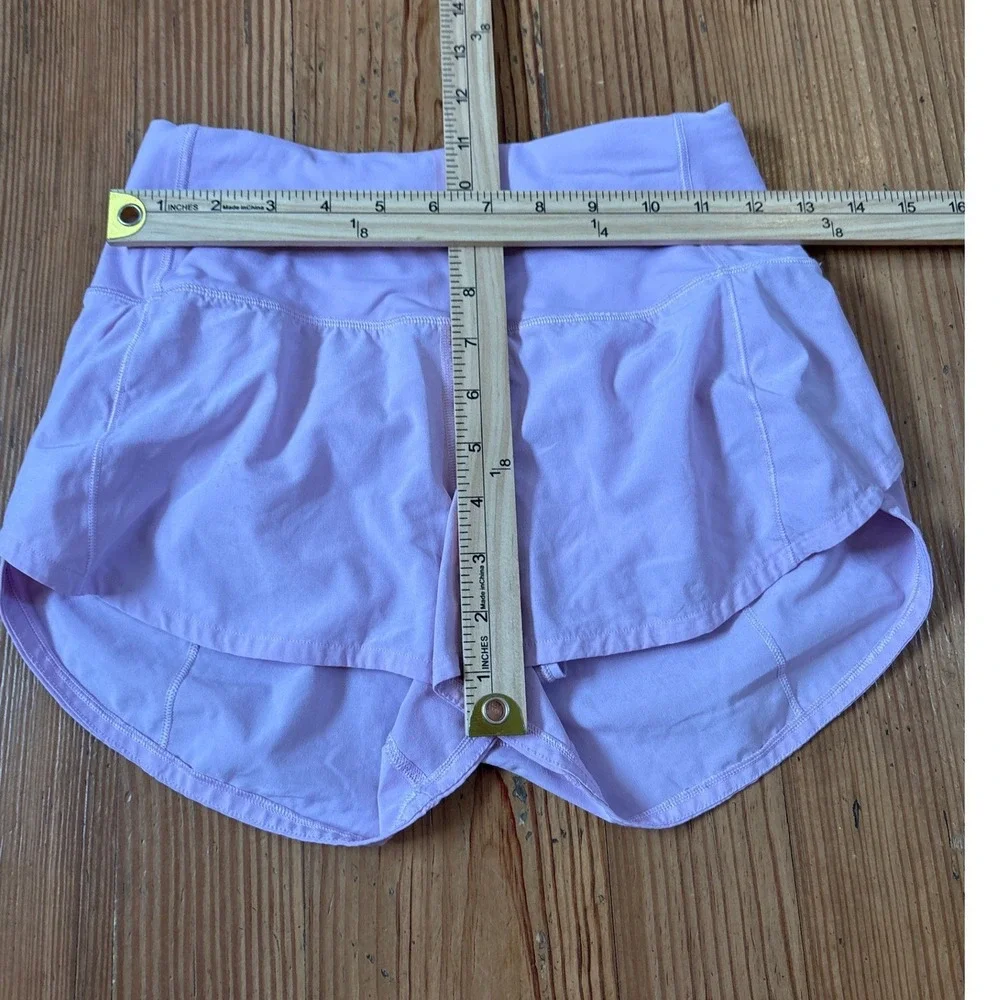 Lululemon Speed Up High Rise Shorts Women Purple Athletic Running SIZE 2 - Picture 3 of 6